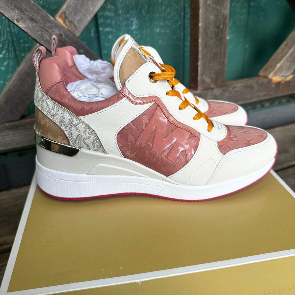 Michael Kors Crista Trainer MK Outline Jacquard